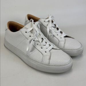 GREATS Brooklyn Royale Italy Leather White Casual Minimalist Sneakers Size 6